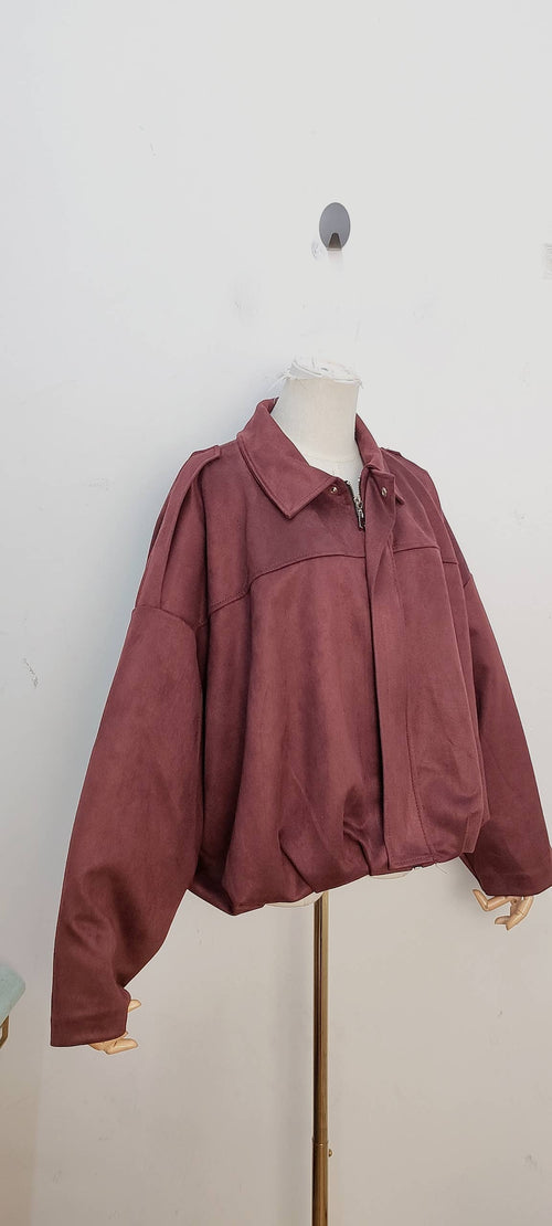 2736 Jacke: Bordeaux / Taille unique