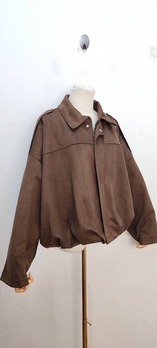 2736 Jacke: Choco / Taille unique