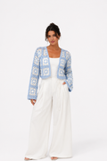 Gehäkelter Patchwork Cardigan